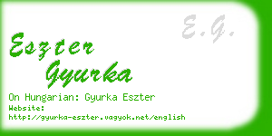 eszter gyurka business card
